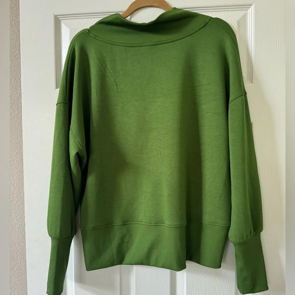 Scoop Women's Scuba Knit V-Neck Sweatshirt size L - Picture 4 of 9